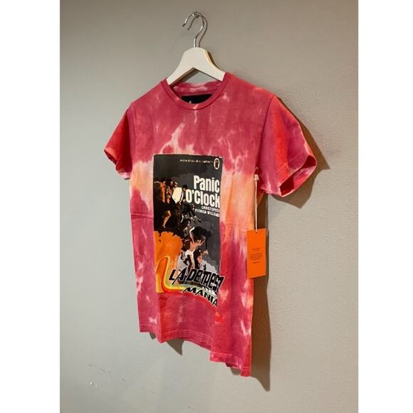 La Detresse OVERSIZED Panic Tee in Pink Tie Dye. - Picture 6 of 9